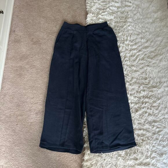 Hollister Pants - Hollister-co Women's Black and Navy Joggers-tracksuits
